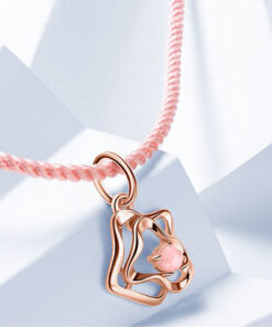 قلادة من النحاس الأصفر بطلاء ذهب وردي طبيعي 44799 Collier En Laiton Avec Placage D'or Rose Naturel